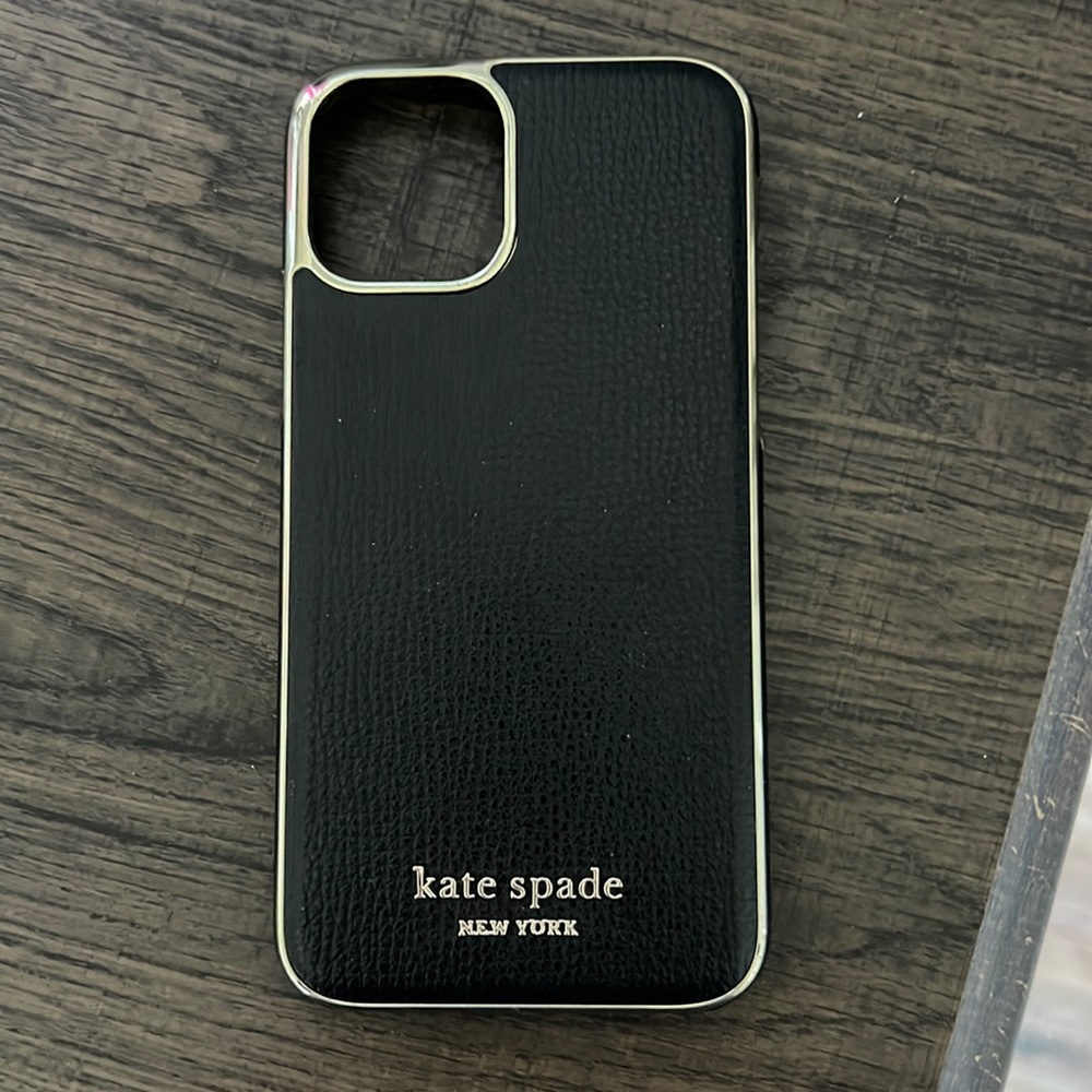 Kate Spade IPhone 12 Black and Gold Case